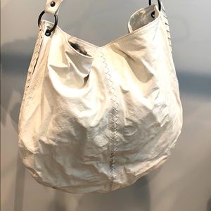 White bottega veneta tote